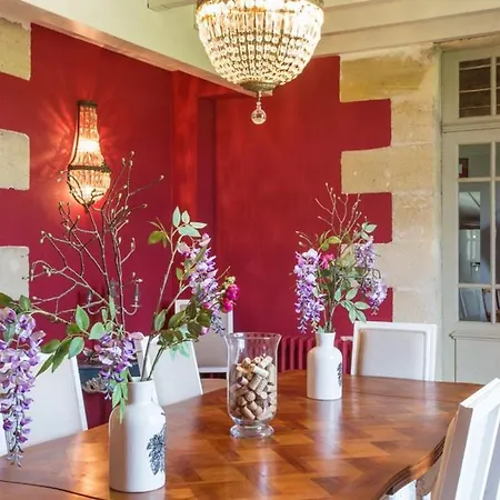 Saint-emilion Chateau Sleeps 16 Pool Wifi Kır Evi Saint-Émilion